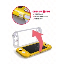 DATA FROG DATA FROG Protective Transparent Case Compatible With Switch Lite Cover Cute Clear Case Hard Shell Compatible With Switch Lite Accessories