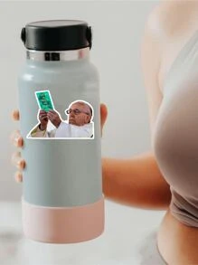 1 pieza Pegatina humorística con meme del Papa de ACOMAF | Pegatina satírica graciosa de SJM, adecuada para portátil, Kindle, botella de agua | Regalo para amantes de los libros, calcomanía de vinilo humorística