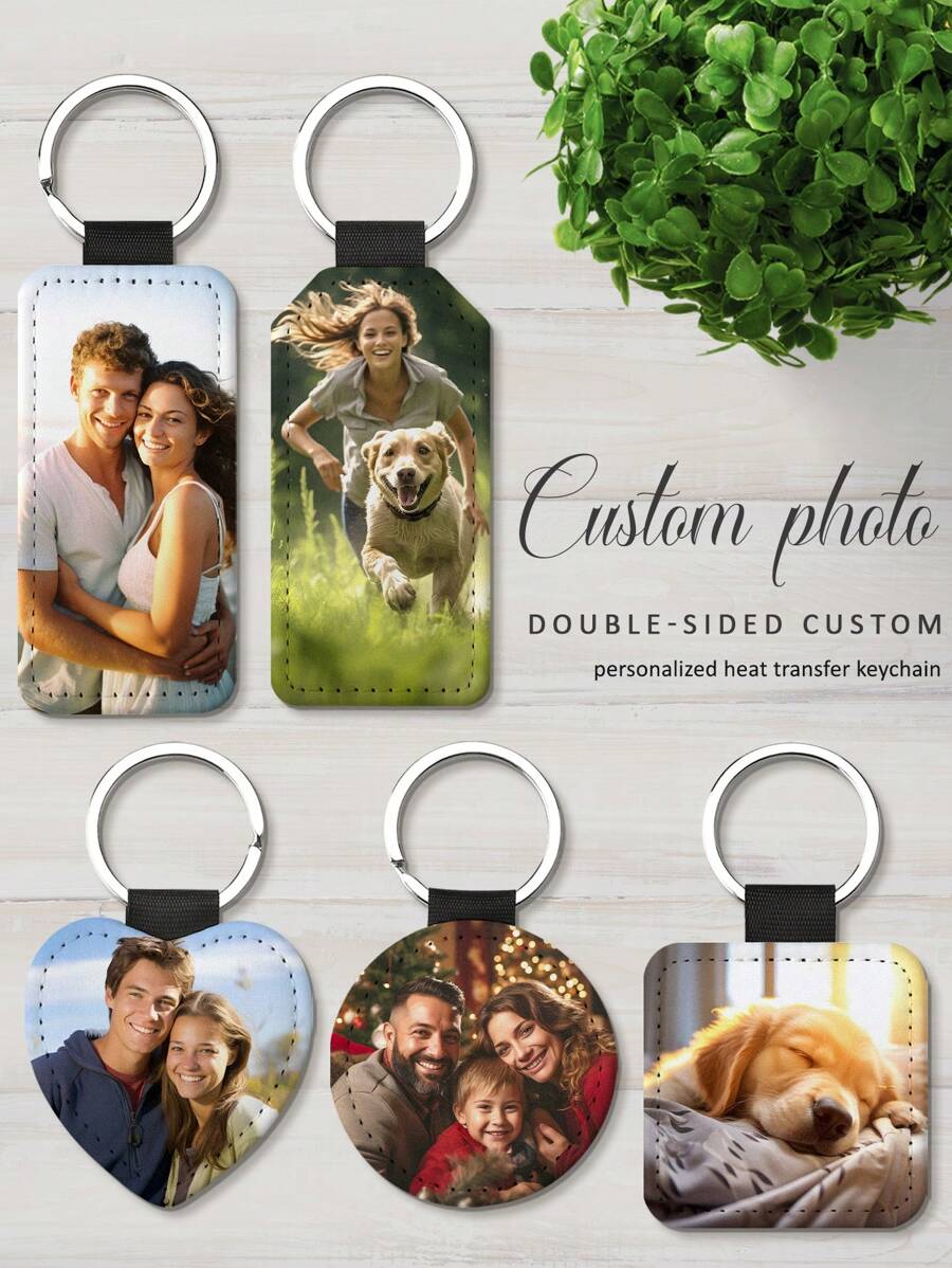 Custom Double-Sided Photo Heat Transfer Keychain, Photo Printing Personalized Pattern Logo Pendant, Valentine's Day Gifts, Gifts For Parents And Friends, Party Souvenirs, Printed Logo As Promotional Materials, Beautiful Bag Pendant, Key Chain Decoration Pendant, Anniversary Gift, Father's Day And Mother's Day Gift Valentines,Colorful,Cute,Adorable,Funny,Kawaii,Y2K,Stylish,Unisex,Casual,Custom,Personalized,Unique,Customized,Ideal Gifts For Him,Ideal Gifts For Her,Her,Boyfriend,Girlfriend,Family,Friends,School Supplies,Back To School,For Office,For School,For Classroom,For Teacher Gifts,For University,For Colleague,For Dorm Rooms,For Teacher,For Boys And Girls,For Teenagers,Junior High School Students,Middle School Students,High School Senior High School Students,College Students,University Students,Freshman,Sophomore,Underclassmen,Delicate Romance, Utilitarian Chic