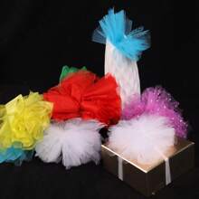 25 码优质薄纱卷 6 英寸宽，适用于 DIY 芭蕾舞裙制作、婴儿洗礼装饰、婚礼生日和派对装饰、礼品和鲜花包装、DIY 工艺品等 - 彩色 - 查看 8