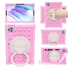 1 Custodia antiurto per tablet compatibile con iPad, tablet fino a 10.6", include tracolla e stilo. Adatto per M10 3nd 10.6" 2022, M10 FHD Plus, 2a Gen 10.3" TB-X606, Honor Pad X8a, MatePad Se 11", Redmi Pad SE 11" (tablet non incluso)