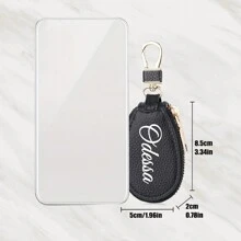 个性化皮革钥匙扣钱包、自定义姓名钥匙扣、拉链汽车钥匙包、皮革汽车钥匙扣、皮革钥匙袋、父亲节礼物、狗、镌刻、耐用、不锈钢、彩色、可爱、迷人、有趣、卡哇伊、Y2K、时尚、男女通用、休闲、定制、个性化、独特、定制、适合他的理想礼物、适合她、她、男朋友、女朋友、家人、朋友、儿童的理想礼物、周年纪念、生日、毕业典礼、乔迁、婚礼、包饰