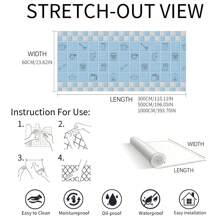 1 Roll Cartoon Style Self-Adhesive Removable Wallpaper, PET Aluminum Foil Material Contact Paper - Heat Resistant, Waterproof, Removable, Suitable For Kitchen Backsplash, Dining Room, Living Room Wall Protection, Cabinet, Tabletop Renovation, Home Decor Sticker, Easy To Cut And Install, Size 60*300/500/1000cm