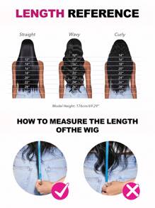 Wear & Go 6x4 Transparent Lace Glueless Body Wave Wig 180% Density 16-28 Inch Lace Closure Wigs Natural Black Pre-Plucked & Pre-Cut Daily Use For Women