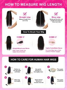 Wear & Go 6x4 Transparent Lace Glueless Body Wave Wig 180% Density 16-28 Inch Lace Closure Wigs Natural Black Pre-Plucked & Pre-Cut Daily Use For Women