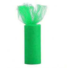 25 码优质薄纱卷 6 英寸宽，适用于 DIY 芭蕾舞裙制作、婴儿洗礼装饰、婚礼生日和派对装饰、礼品和鲜花包装、DIY 工艺品等 - 彩色 - 查看 28