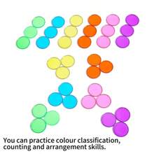 1 Set 100pcs Colorful Transparent Bingo Chips And Magnetic Wands, Bingo Game Accessories, Free Combination, Learning Tool For Children - Multicolor - View 7