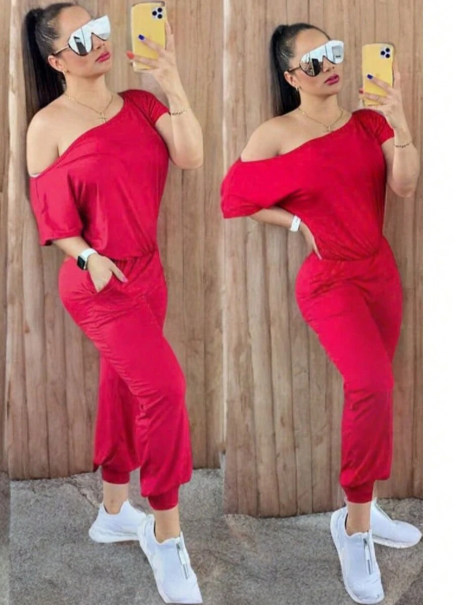 palazzo al hombro - Rojo - Ver 1