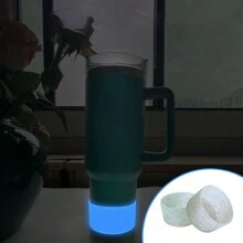 1 pezzo Copri-base luminoso in silicone per bottiglia d`acqua in tumbler da 30 oz e 40 oz, per IceFlow da 20 oz e 30 oz - Multicolore - Visualizzare 3