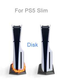 PS5 Slim Optical Disc Drive Version Simple Stand, PS5 Slim Console Accessories - Black - View 4