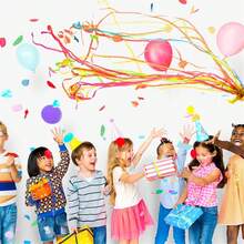 8 Stücke bunte Konfetti und Luftschlangen zum Werfen, saubere Papier Atmosphäre geeignet für Geburtstag, Hochzeit, Abschlussfeier, Geschenk, interaktive Aufführung (Farbe: 30, Größe: zufällige Mehrfarbig) - Verschiedenfarbig - Übersicht 10