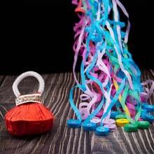8 Stücke bunte Konfetti und Luftschlangen zum Werfen, saubere Papier Atmosphäre geeignet für Geburtstag, Hochzeit, Abschlussfeier, Geschenk, interaktive Aufführung (Farbe: 30, Größe: zufällige Mehrfarbig) - Verschiedenfarbig - Übersicht 8