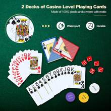 Homasis 14 Gram Clay Poker Chip Set 500 Pieces Claytec Style Chips With Aluminum Case - 黑色 - 查看 7