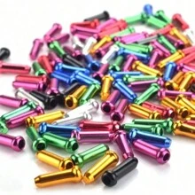 50Pcs Bike Inner Cable End Caps Alloy Road Mountain Bikes Brake Tips Shift Cable End Crimps - Multicolor - View 4