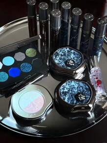 GIRLCULT 59 Color Illusion Eyeshadow Palette, Batik Mountain Chameleon Metallic High Pigment Eyeshadow Palette, Matte Pearlescent Metallic Eyeshadows, Long-Lasting & Blendable Natural Colors, Gift Set, 8g/0.28oz - 59Batik - Xem 11