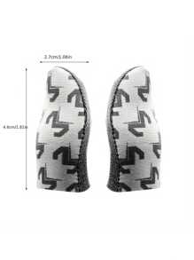 4pcs(2 Pairs) Gaming Finger Sleeves With Metal Case, Breathable Finger Caps For Phone Game Touch Screen Controls