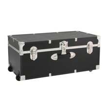 Seward Explorer 30" Trunk With Wheels & Lock, Olive Grove - Black - View 1
