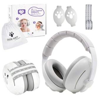1pc 2 In 1 Baby Ear Protection Headphones, Baby Essential Noise-Proof Headphones For Kids, Baby Earmuffs For Babies And Toddlers Up To 36 Months, 6 Month Old Baby Must Haves