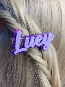 Custom Acrylic Hair Clip - Personalized Name Duckbill Barrette, DIY Letter Design, Perfect Back-To-School Gift For Best Friends