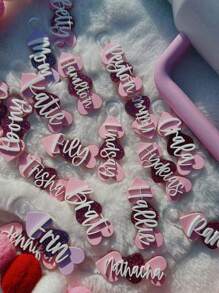 铭牌 个性化铭牌 情人节玻璃杯配件 40 盎司/30 盎司玻璃杯 个性化铭牌 水瓶