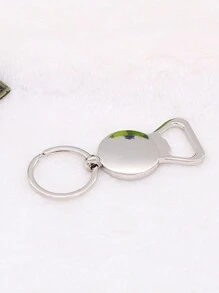 1 Piece - Craftsmanship Customized Multifunctional Bottle Opener Keychain, Can Be Customized With Exclusive License Plate, Showing Unique Personalized, With Personalized Bottle Opener Chain, Showing Exquisite Craftsmanship - Multicolor - View 4