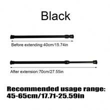 FEPK 1pc Multi-Function Expandable Rod, No-Drill Tension Curtain Rod, Fits For Windows, Bathroom, Cabinet, Kitchen,Women Valentine Gift Birthday Boyfriend Girlfriend Home Bathroom Decor Fall Decor Bathroom Accessories Back To School - Multicolor - View 23