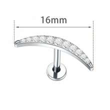 Titanium Antiallergic Helix Piercing Cluster 6mm Or 8mm Rod