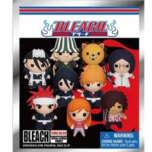 Viz Media 1 件 BLEACH 官方授权 3D 动漫角色系列神秘散装包夹钥匙扣盲盒随机一个黑崎一护和朽木露琪亚或其他角色包挂装饰生日派对礼物圣诞节
