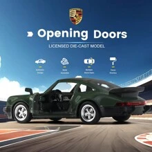Makeda 1/36 Scale Porsche 911 Trubo 1978 Diecast Car Models,Pull Back Vehicles Porsche 911 Toy Car,Cars Gifts For Boys Girls