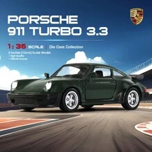 Makeda 1/36 Scale Porsche 911 Trubo 1978 Diecast Car Models,Pull Back Vehicles Porsche 911 Toy Car,Cars Gifts For Boys Girls