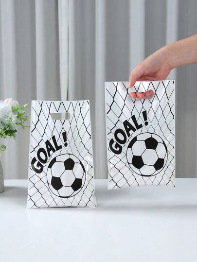 10/25/50 st. presentpåse med fotbollstema, presentpåse för fotboll, tygkasse, liten presentpåse, fotbollstema, födelsedagsfesttillbehör, presentpåse, fotbollsfestgåva, tillbehör till fotbollssupportermöten, tillbehör till fotbollsevenemang, bröllopsdekorationer, babyshowertillbehör, brudgummenpresenter, festtillbehör till högtider