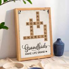 Personalized Canvas Wall Art Decor - Crossword Puzzle Design - Birthday, Graduation Gift For Family - As Shown - View 5