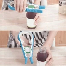 Set Of 3 Pieces Jar Opener, 3 Pieces Of Bottle Lids Opener, 8 In 1 Multiple Sizes Best For Seniors Multi-Use, Multi Purpose Opener Jar Lids Bottle Cap Twist, Multicolor Jar Opener, Multi Functional, Soft Grip, Item,Rubber Opener Arthritis - Multicolor - View 8