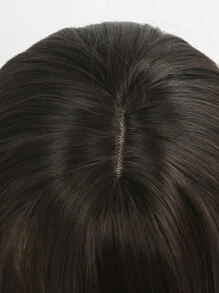 流行棕色 24 英寸长深波浪发洛丽塔假发带刘海合成假发适合儿童时尚浓密卷发假发女孩 - 棕色 - 查看 5