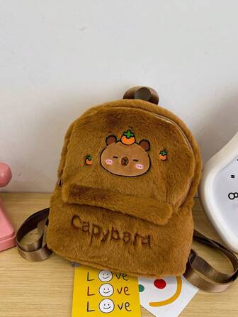 1 pieza Mochila escolar de gran capacidad con diseño de capibara para estudiante vivaz. Mochila escolar de moda con múltiples bolsillos. Mochila, Mochila escolar, Bolso, Mochila, Mochila para niños pequeños, Mochila mini, Mochila pequeña, Bolso escolar, Bolso, Mochila escolar, Mochila, Mochila escolar, regalo perfecto, Mochila linda, Mochilas mini, Mochila de capibara, Mochila de anime