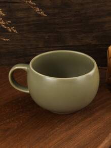 1 Elegantly Designed Ceramic Mug, Matte Finish, Latte Coffee Cup, Sophisticated Tea Cup, Unique Pattern, Hand Wash Only, Reusable, Round Shape, Non-Slip, Multi-Purpose, Suitable For Christmas, Thanksgiving