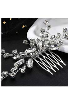 Accessoires de coiffure de mariée - épingle à cheveux en cristal de verre et strass fait main, peignes à pinces pour les côtés des cheveux, décoration de mariage en gros