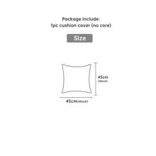 THE-TINOART 1入組圖形圖案靠墊套不附帶墊芯 - 香檳色 - 查看 6