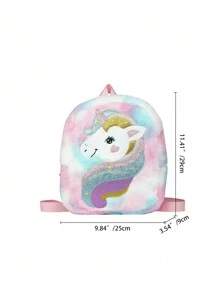 حقيبة ظهر أطفال رسوم الوحيد القرن الناعمة للبنات