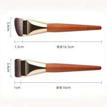 1支多功能扁平化妆刷，纤细轻巧，适合化妆新手，轻松打造自信妆容，可作粉底刷、遮瑕刷、腮红刷、修容刷、古铜粉刷、散粉刷等使用。 - 玫瑰金 - 查看 5