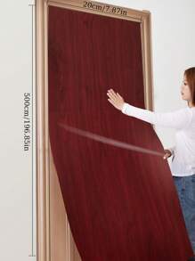 1 Roll Of 20cm*500cm Window Sill Board Self-Adhesive Window Frame Set Wood Grain Board Bay Window Pad Door Window Sill Renovation Sticker Waterproof Moisture-Proof Sun-Proof Non-Fading Sticker Very Suitable For Dormitory And Bedroom Wallpaper Decoration, Renovation Stickers Peel Wall Panels, Wall Paper, Wallpapers, Spring Decoration Items Refresh Your Home, Rama Decoration Stickers Easter Gifts Birthday Graduation Wall Stickers Room Decor Wall Decor Wall Sticker