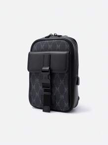 FION New Men's Crossbody Shoulder Bag Retro Small Square Bag Men Business Bag NNMMJNC042