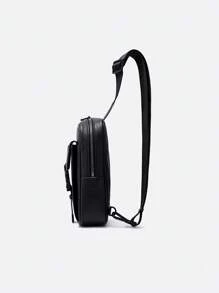 FION New Men's Crossbody Shoulder Bag Retro Small Square Bag Men Business Bag NNMMJNC042