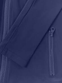 LovelyWholesale 女士休闲立领长袖纯色拉链门襟修身上衣和瑜伽裤套装春秋