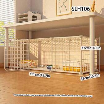 Indoor Cat House, All-In-One Cat Villa, Space-Saving Cat Cage Suitable For Cats, Poodles, Teddy Dogs