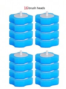 Spazzola per wc monouso con agente detergente integrato, set di spazzola per wc montata a parete, adatta per ciotole del wc, senza zone d'ombra, decorazione bagno estiva
