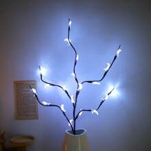 1 pieza Luces en forma de rama multicolor moradas, azules, amarillas y blancas, luces en forma de luna, luces simuladas de rama, luces de decoración de macetas, luces de ambiente, luces de decoración de habitaciones, luces de ambiente de alféizar, regalos de fiesta y vacaciones, guirnaldas de luces de colores, guirnaldas de luces como regalo de vacaciones para padres, abuelos, novias y novios - Multicolor - Ver 9