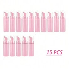 40 Stücke Wimpernshampoo Flaschenbürsten Set, 10 Stücke Wimpernshampoo Bürsten, 10 Stücke Wimpernbürsten Röhren, 10 Stücke Wimpernshampoo Spender, 10 Stücke Wimpern Nachsorge Beutel für Kundinnen, Frauen, Mädchen