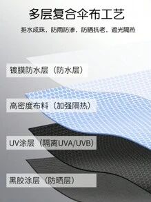 新款 春日限定高級感折疊卡片傘太陽傘女防曬防紫外線晴雨兩用 - 粉色 - 查看 4