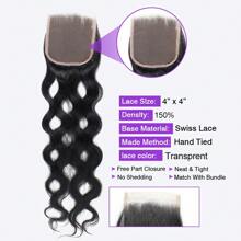 4x4 Natural Wave Transparent HD Lace Closure Human Hair Closure Invisible Lace Human Hair Frontal Closure Human Hair Extensions Pre Plucked Natural Black 22inch Soft